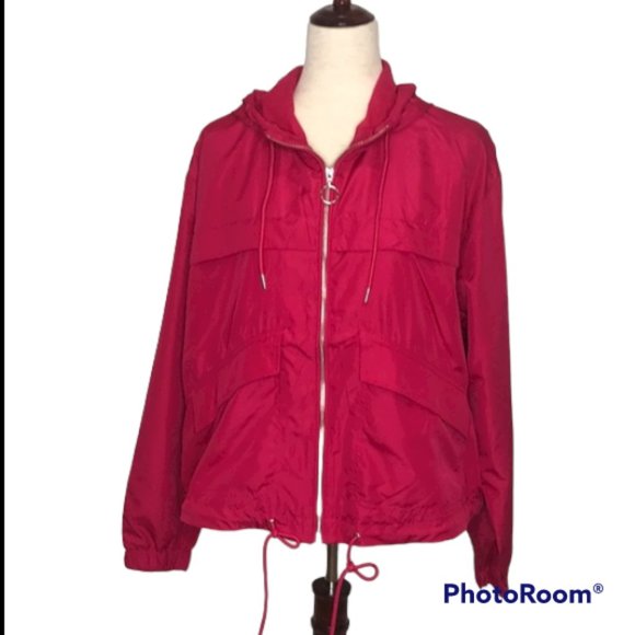 Hollister Jackets & Blazers - DIVIDED BY H&M WOMEN'S HOODED JACKET SIZE MEDIUM PINK